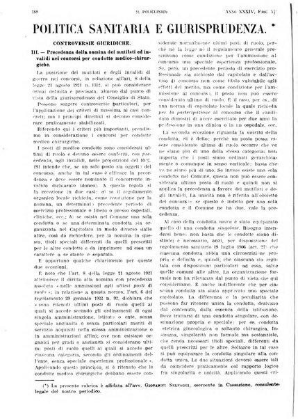 Il policlinico. Sezione pratica periodico di medicina, chirurgia e igiene