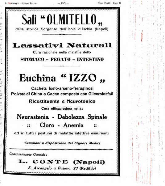 Il policlinico. Sezione pratica periodico di medicina, chirurgia e igiene