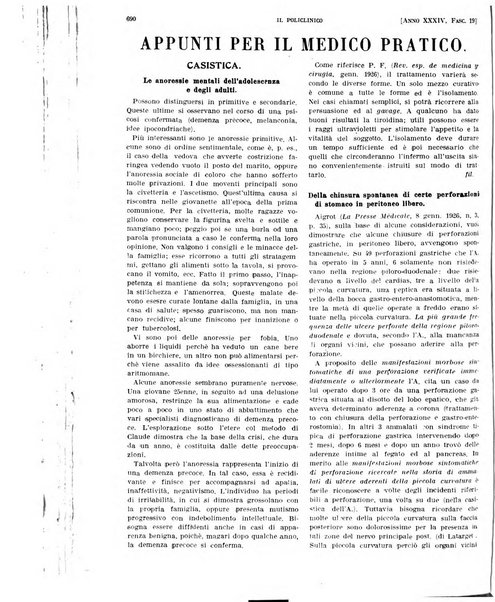 Il policlinico. Sezione pratica periodico di medicina, chirurgia e igiene