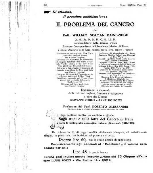 Il policlinico. Sezione pratica periodico di medicina, chirurgia e igiene