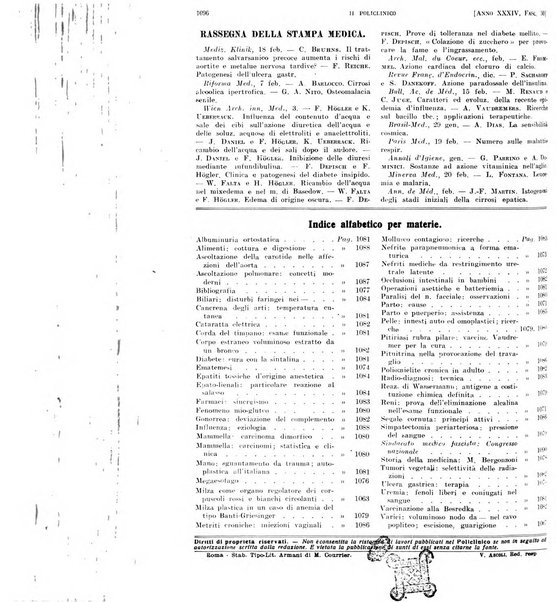 Il policlinico. Sezione pratica periodico di medicina, chirurgia e igiene