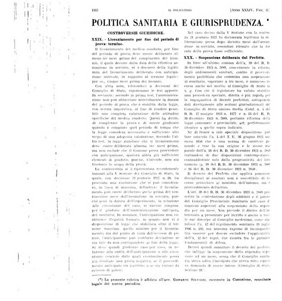 Il policlinico. Sezione pratica periodico di medicina, chirurgia e igiene