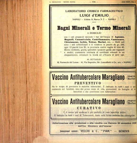 Il policlinico. Sezione pratica periodico di medicina, chirurgia e igiene