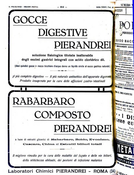 Il policlinico. Sezione pratica periodico di medicina, chirurgia e igiene