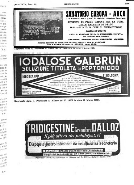 Il policlinico. Sezione pratica periodico di medicina, chirurgia e igiene