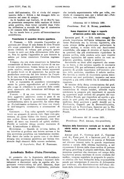 Il policlinico. Sezione pratica periodico di medicina, chirurgia e igiene