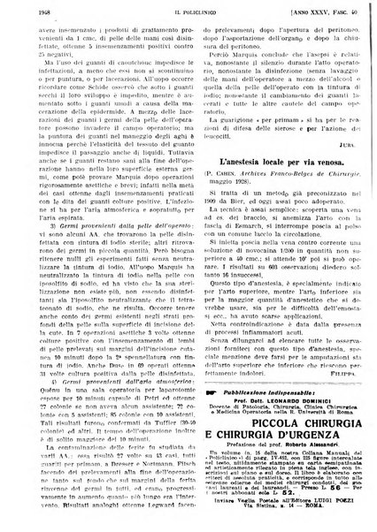 Il policlinico. Sezione pratica periodico di medicina, chirurgia e igiene