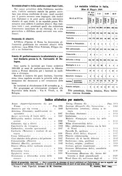 Il policlinico. Sezione pratica periodico di medicina, chirurgia e igiene