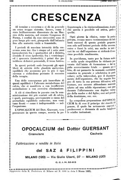 Il policlinico. Sezione pratica periodico di medicina, chirurgia e igiene