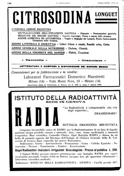 Il policlinico. Sezione pratica periodico di medicina, chirurgia e igiene