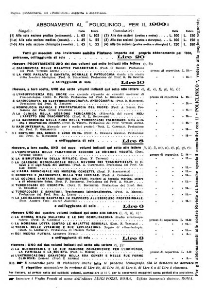 Il policlinico. Sezione pratica periodico di medicina, chirurgia e igiene