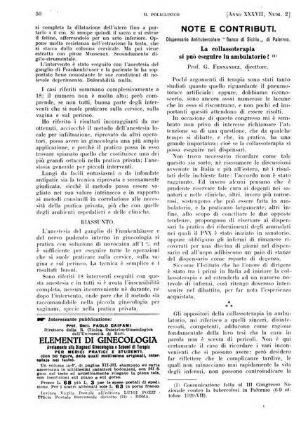 Il policlinico. Sezione pratica periodico di medicina, chirurgia e igiene