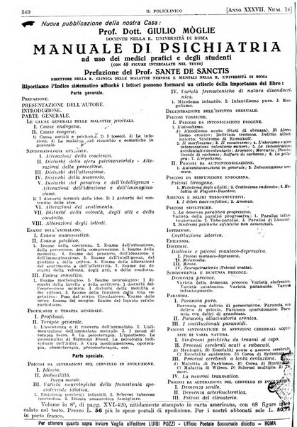 Il policlinico. Sezione pratica periodico di medicina, chirurgia e igiene