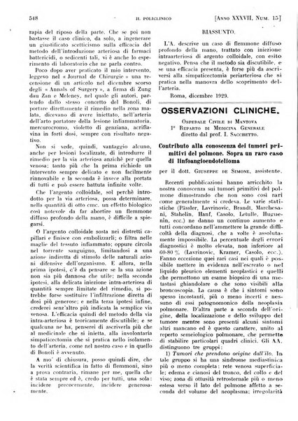 Il policlinico. Sezione pratica periodico di medicina, chirurgia e igiene