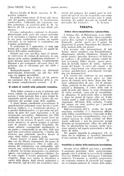 Il policlinico. Sezione pratica periodico di medicina, chirurgia e igiene