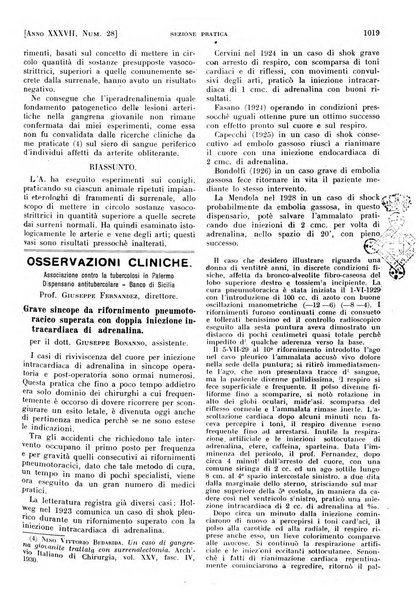 Il policlinico. Sezione pratica periodico di medicina, chirurgia e igiene