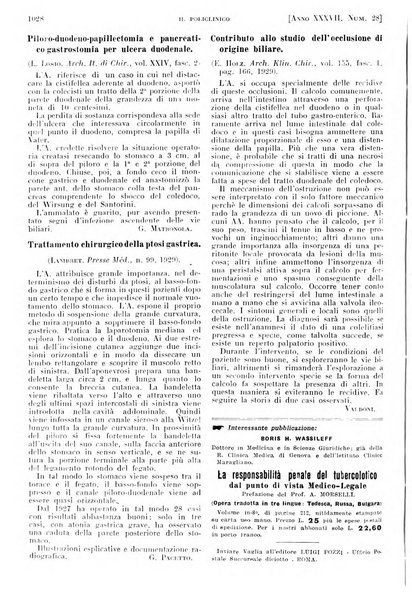 Il policlinico. Sezione pratica periodico di medicina, chirurgia e igiene