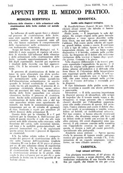 Il policlinico. Sezione pratica periodico di medicina, chirurgia e igiene