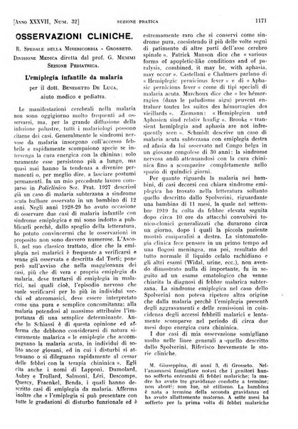 Il policlinico. Sezione pratica periodico di medicina, chirurgia e igiene