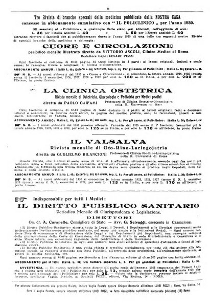 Il policlinico. Sezione pratica periodico di medicina, chirurgia e igiene