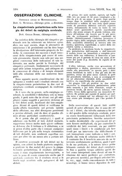 Il policlinico. Sezione pratica periodico di medicina, chirurgia e igiene