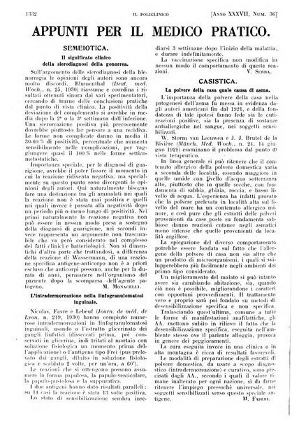 Il policlinico. Sezione pratica periodico di medicina, chirurgia e igiene