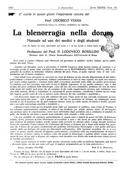 Il policlinico. Sezione pratica periodico di medicina, chirurgia e igiene