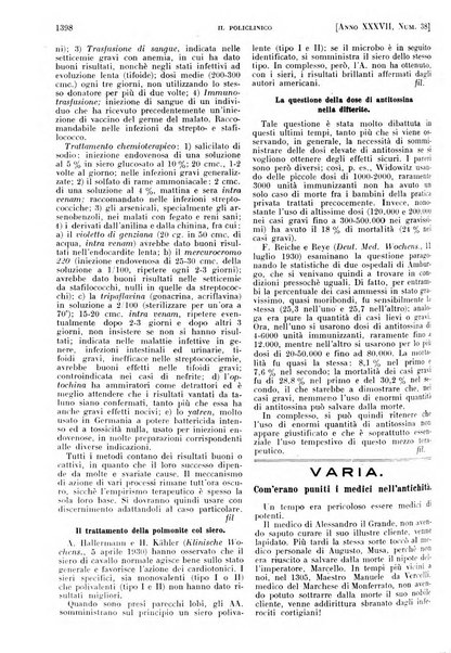 Il policlinico. Sezione pratica periodico di medicina, chirurgia e igiene