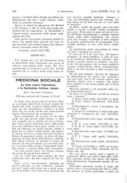 Il policlinico. Sezione pratica periodico di medicina, chirurgia e igiene