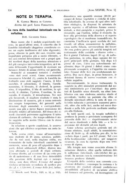 Il policlinico. Sezione pratica periodico di medicina, chirurgia e igiene