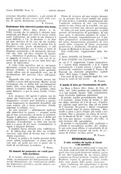 Il policlinico. Sezione pratica periodico di medicina, chirurgia e igiene