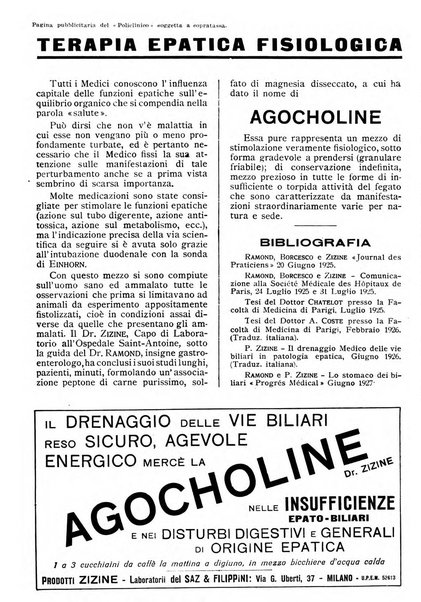 Il policlinico. Sezione pratica periodico di medicina, chirurgia e igiene