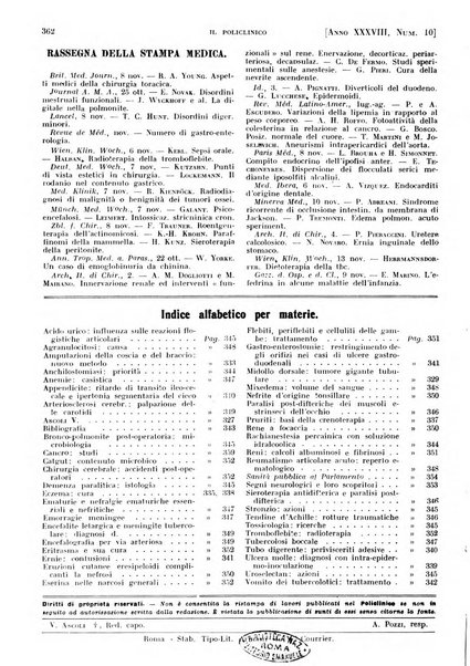 Il policlinico. Sezione pratica periodico di medicina, chirurgia e igiene