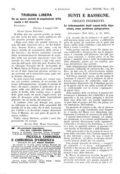 Il policlinico. Sezione pratica periodico di medicina, chirurgia e igiene