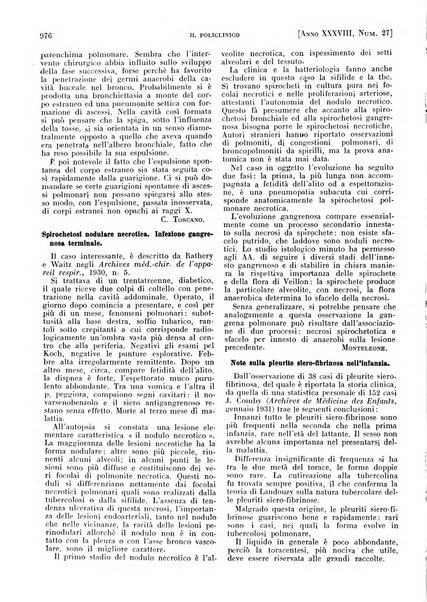 Il policlinico. Sezione pratica periodico di medicina, chirurgia e igiene