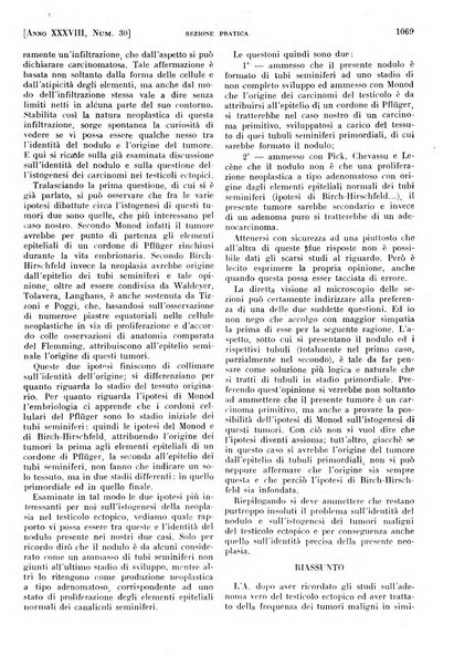 Il policlinico. Sezione pratica periodico di medicina, chirurgia e igiene