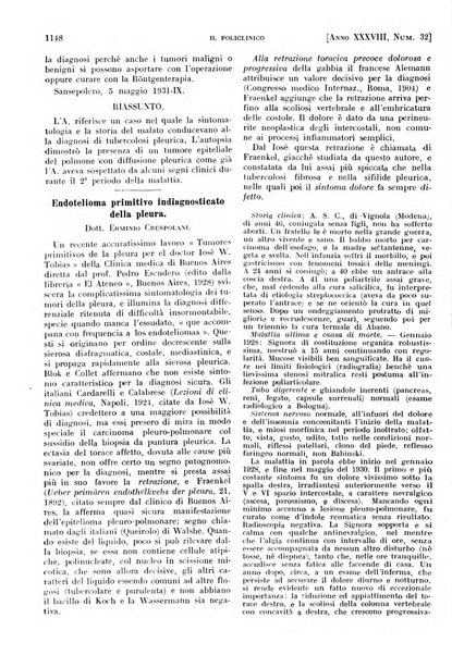 Il policlinico. Sezione pratica periodico di medicina, chirurgia e igiene