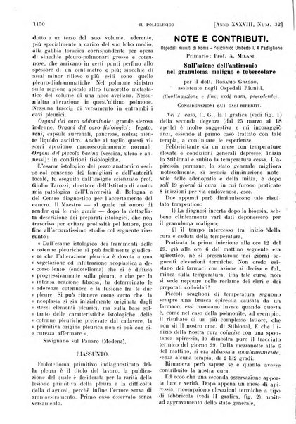 Il policlinico. Sezione pratica periodico di medicina, chirurgia e igiene