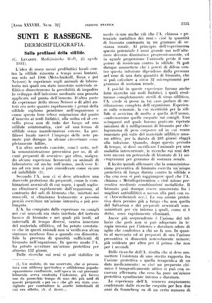 Il policlinico. Sezione pratica periodico di medicina, chirurgia e igiene