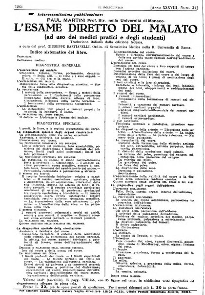 Il policlinico. Sezione pratica periodico di medicina, chirurgia e igiene