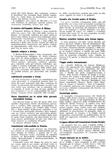 Il policlinico. Sezione pratica periodico di medicina, chirurgia e igiene