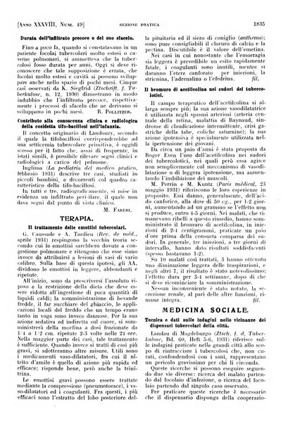 Il policlinico. Sezione pratica periodico di medicina, chirurgia e igiene