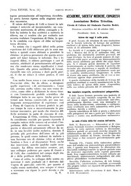 Il policlinico. Sezione pratica periodico di medicina, chirurgia e igiene