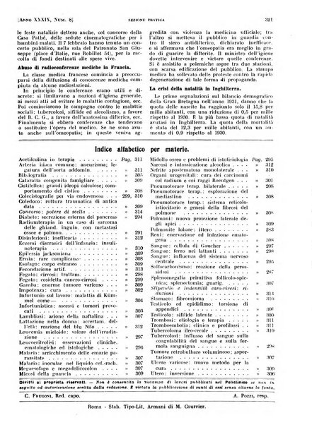 Il policlinico. Sezione pratica periodico di medicina, chirurgia e igiene