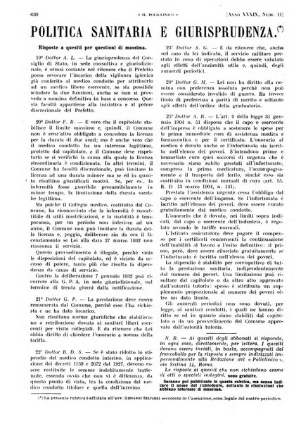 Il policlinico. Sezione pratica periodico di medicina, chirurgia e igiene