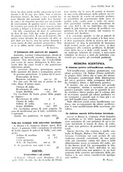 Il policlinico. Sezione pratica periodico di medicina, chirurgia e igiene