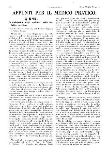 Il policlinico. Sezione pratica periodico di medicina, chirurgia e igiene