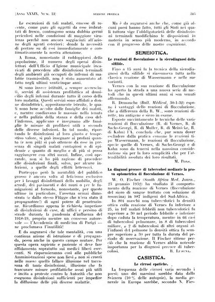 Il policlinico. Sezione pratica periodico di medicina, chirurgia e igiene