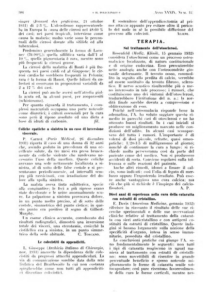 Il policlinico. Sezione pratica periodico di medicina, chirurgia e igiene