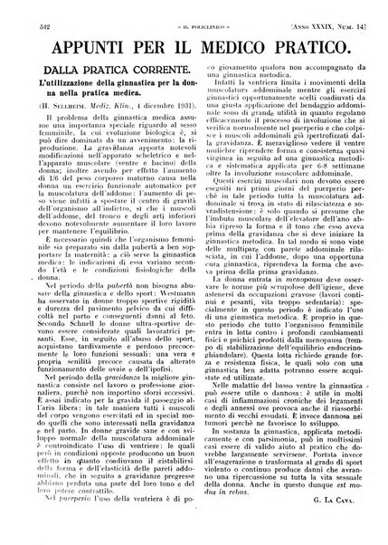 Il policlinico. Sezione pratica periodico di medicina, chirurgia e igiene